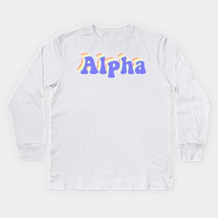 Alpha Kids Long Sleeve T-Shirt